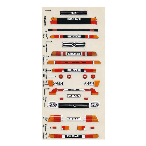 Carrera servo 140 decals - 140,